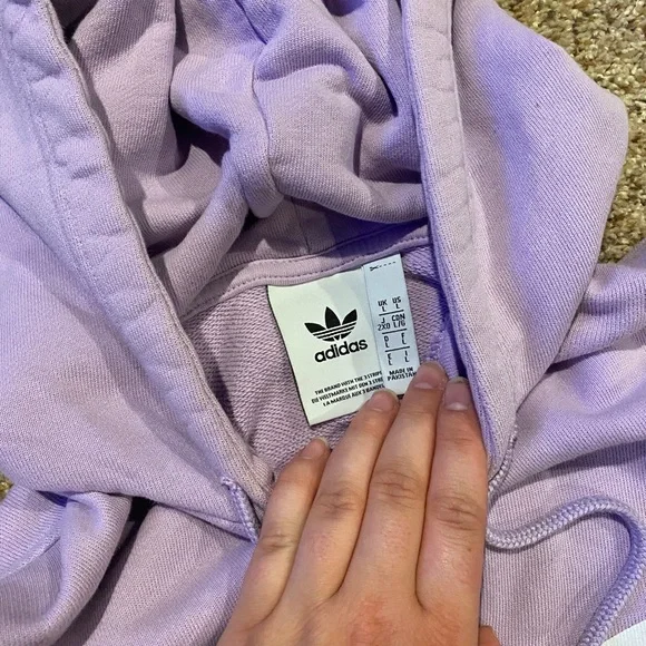 Lilac adidas hoodie - Picture 2 of 2